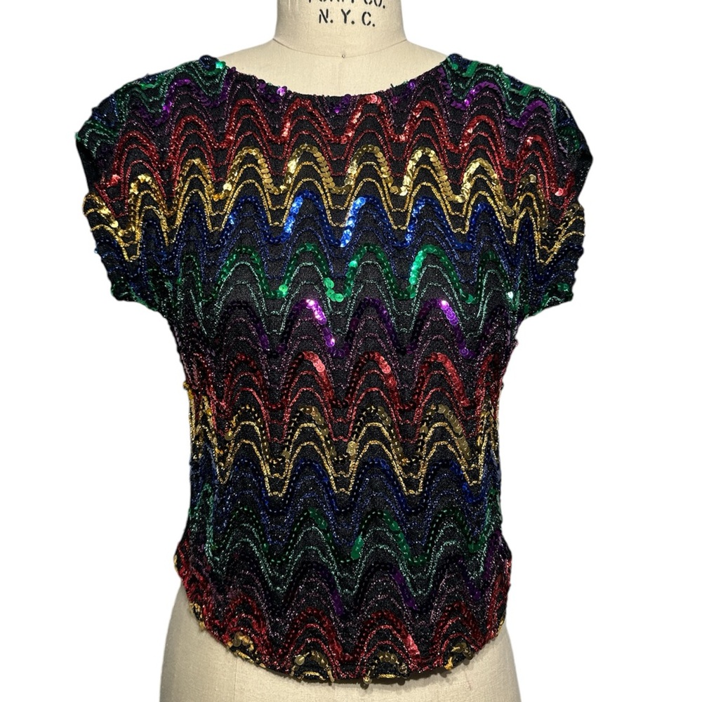 Vintage Rio Sequin Blouse